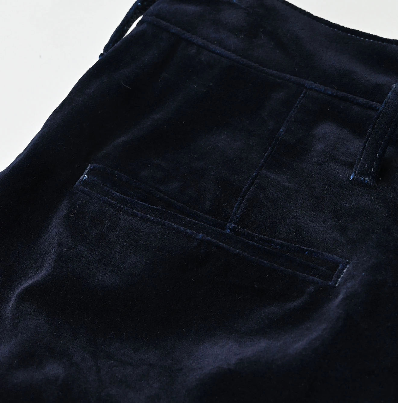 45R Indigo Velvet Lucie Bermuda Pants