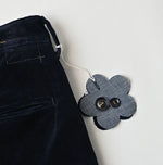 45R Indigo Velvet Lucie Bermuda Pants