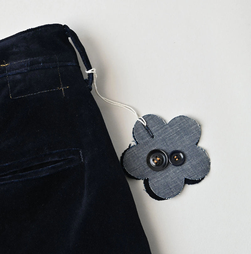 45R Indigo Velvet Lucie Bermuda Pants - Image 18