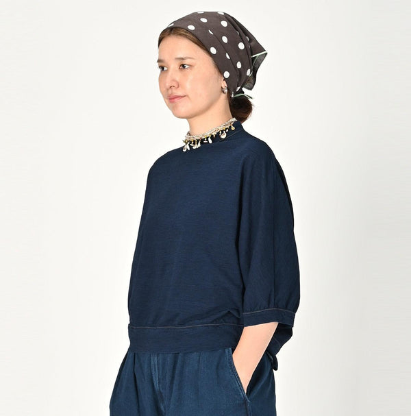 Indigo Supima Tenjiku Dolman T-shirt - 45R by 45rpm studio