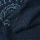 45R Indigo Cotton Fleece Denim Puff Sleeve T-shirt