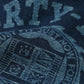 45R Indigo Cotton Fleece Denim Puff Sleeve T-shirt