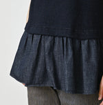 45R Indigo Cotton Fleece x Denim Camisole