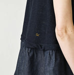 45R Indigo Cotton Fleece x Denim Camisole