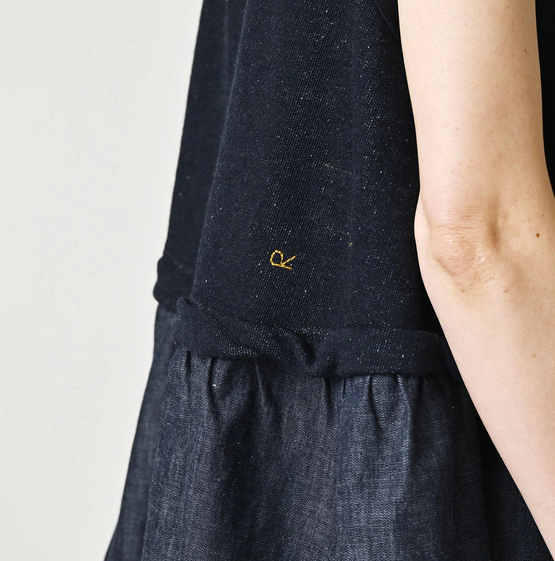 45R Indigo Cotton Fleece x Denim Camisole - Image 11