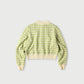 45R Bonita Jacquard Cardigan (Green)