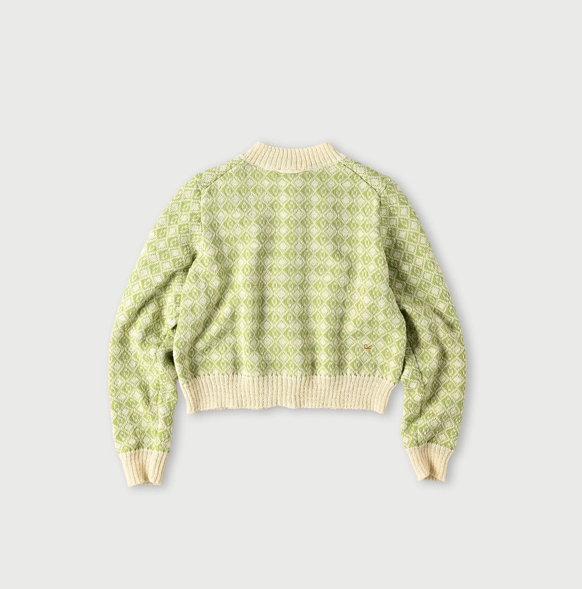 45R Bonita Jacquard Cardigan (Green)