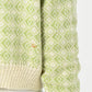 45R Bonita Jacquard Cardigan (Green)