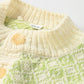 45R Bonita Jacquard Cardigan (Green)