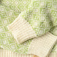 45R Bonita Jacquard Cardigan (Green)