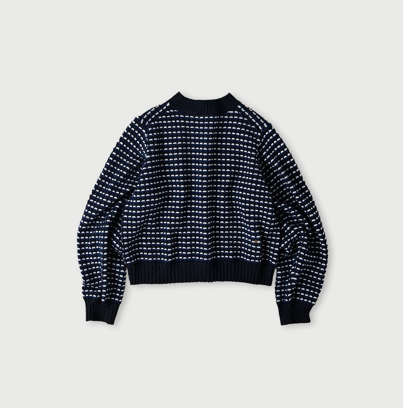 45R Indigo Bonita Jacquard Cardigan - Image 9