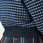 45R Indigo Bonita Jacquard Cardigan