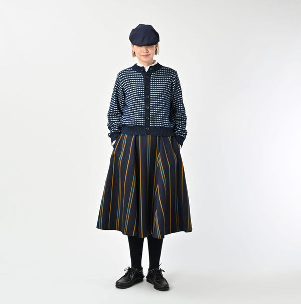 45R Indigo Bonita Jacquard Cardigan