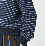 45R Indigo Bonita Jacquard Cardigan