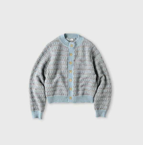 45R Bonita Jacquard Cardigan (Saxe Blue)
