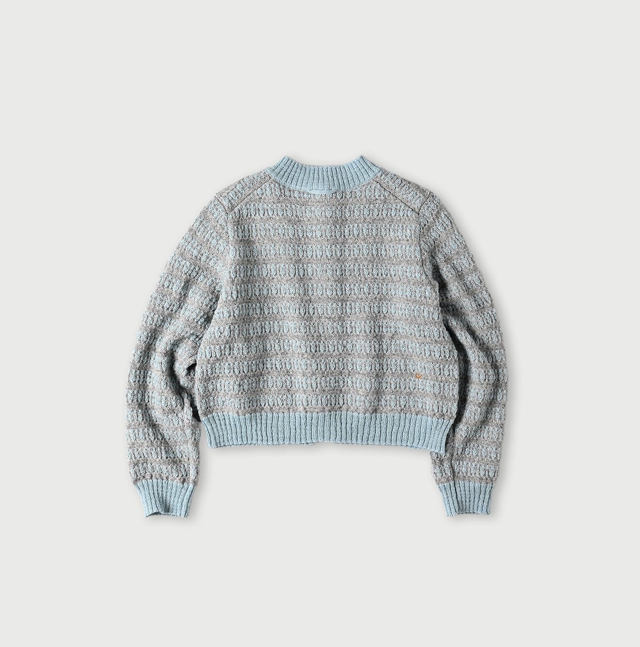 45R Bonita Jacquard Cardigan (Saxe Blue)