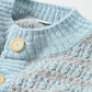 45R Bonita Jacquard Cardigan (Saxe Blue)