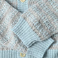 45R Bonita Jacquard Cardigan (Saxe Blue)