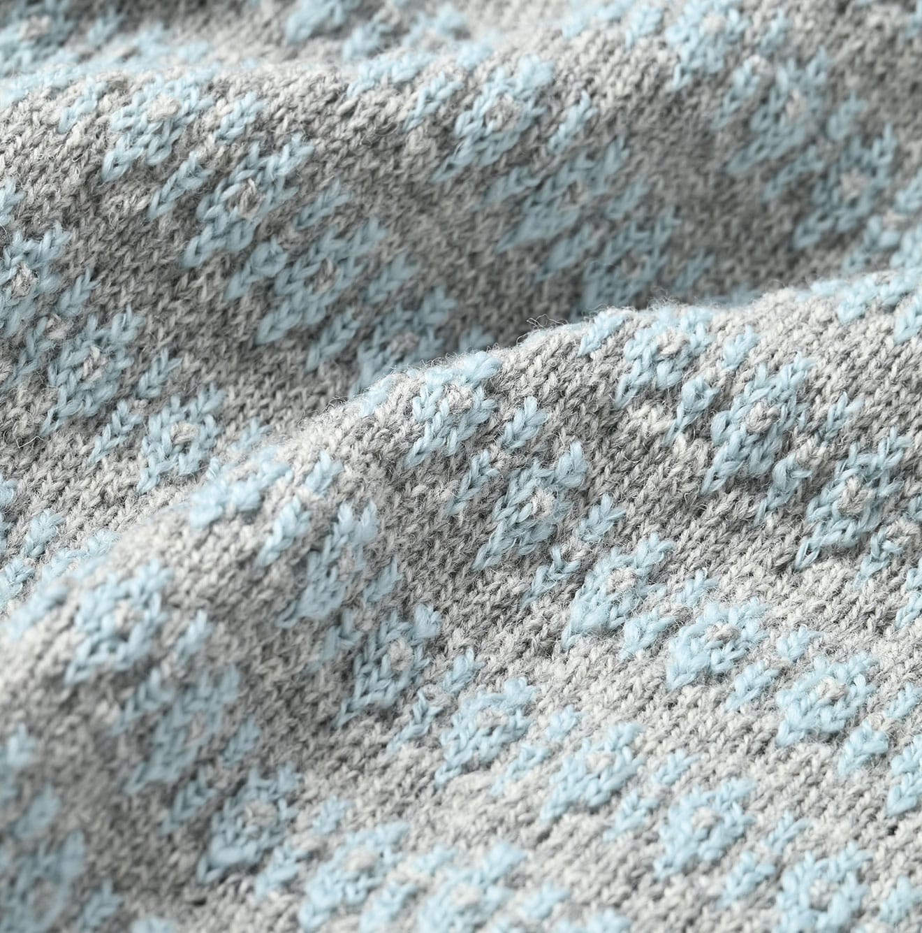 45R Bonita Jacquard Cardigan (Saxe Blue)