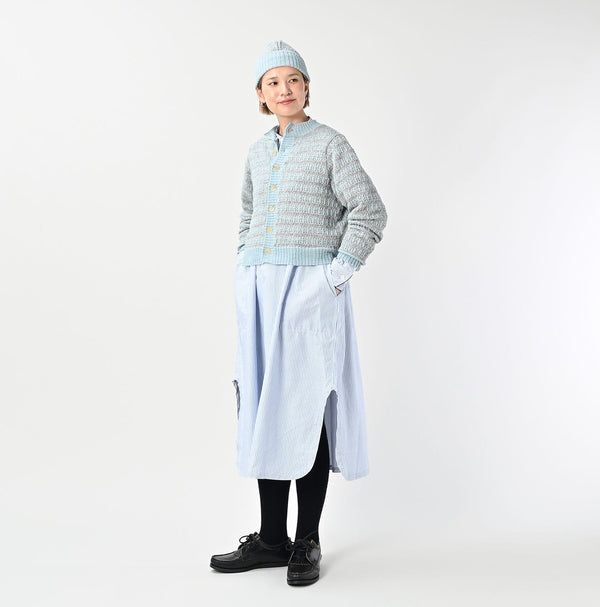 45R Bonita Jacquard Cardigan (Saxe Blue)