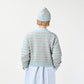 45R Bonita Jacquard Cardigan (Saxe Blue)