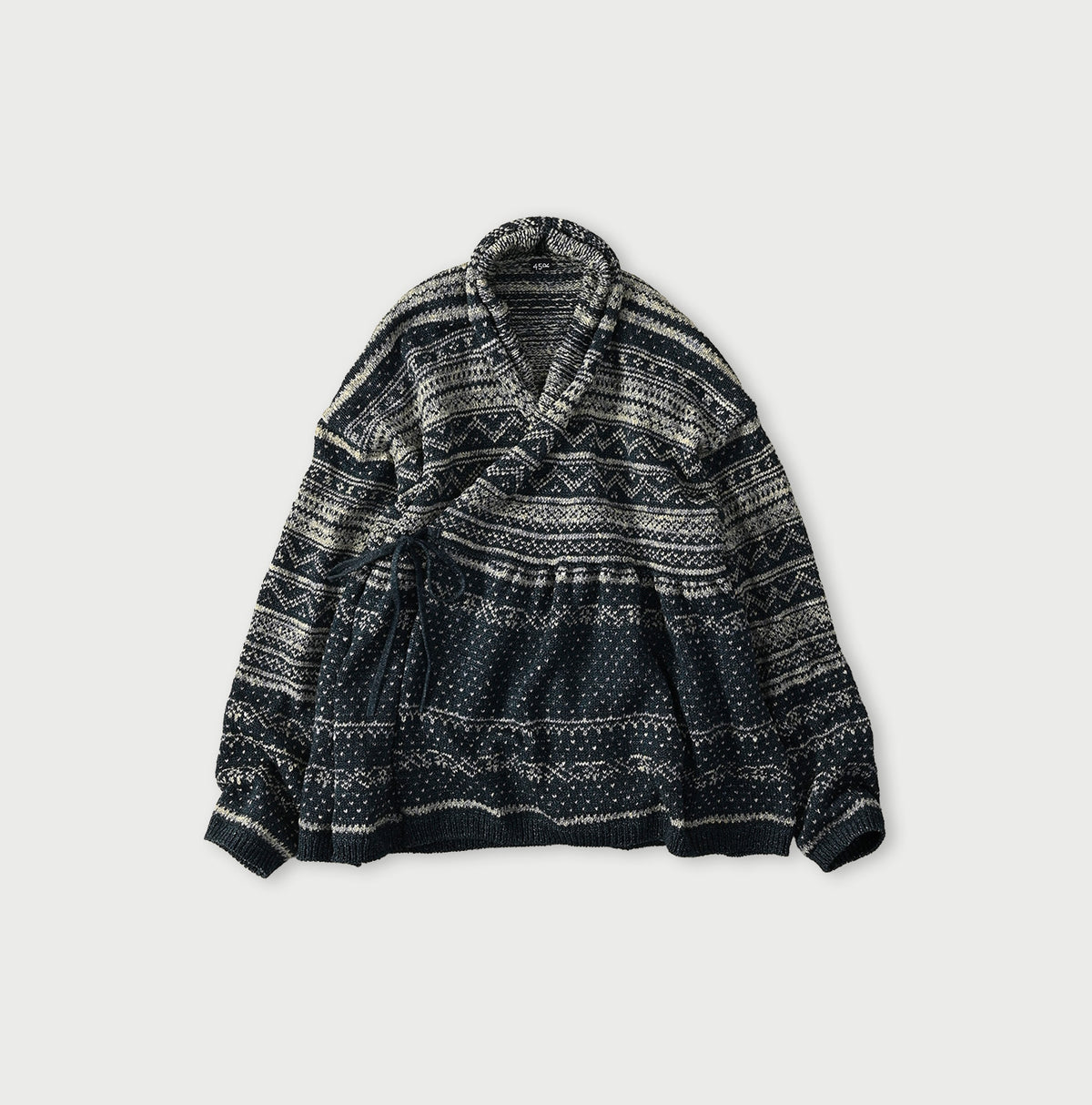 45R Indigo Nordic Jacquard Bolero