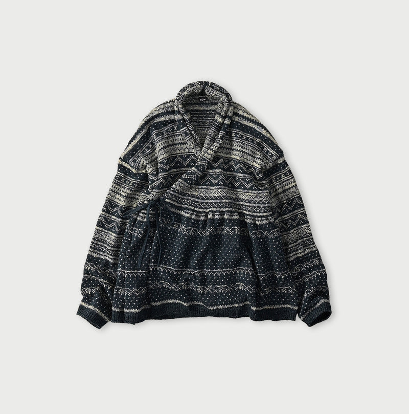 45R Indigo Nordic Jacquard Bolero - Image 1