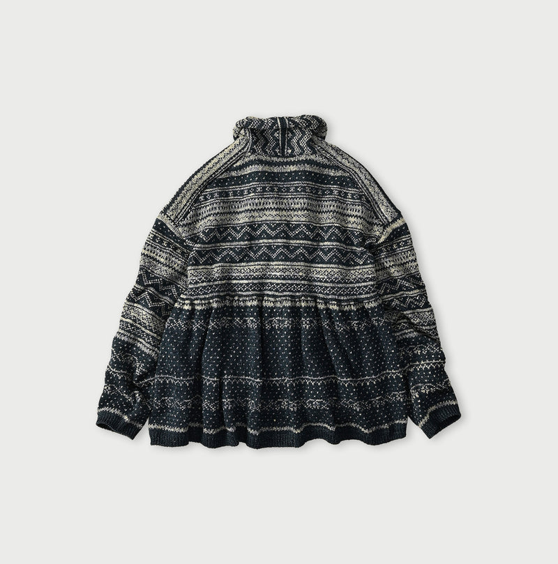 45R Indigo Nordic Jacquard Bolero - Image 15