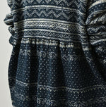 45R Indigo Nordic Jacquard Bolero