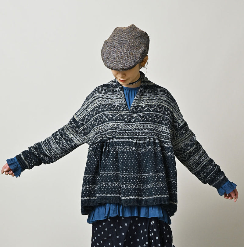 45R Indigo Nordic Jacquard Bolero - Image 14