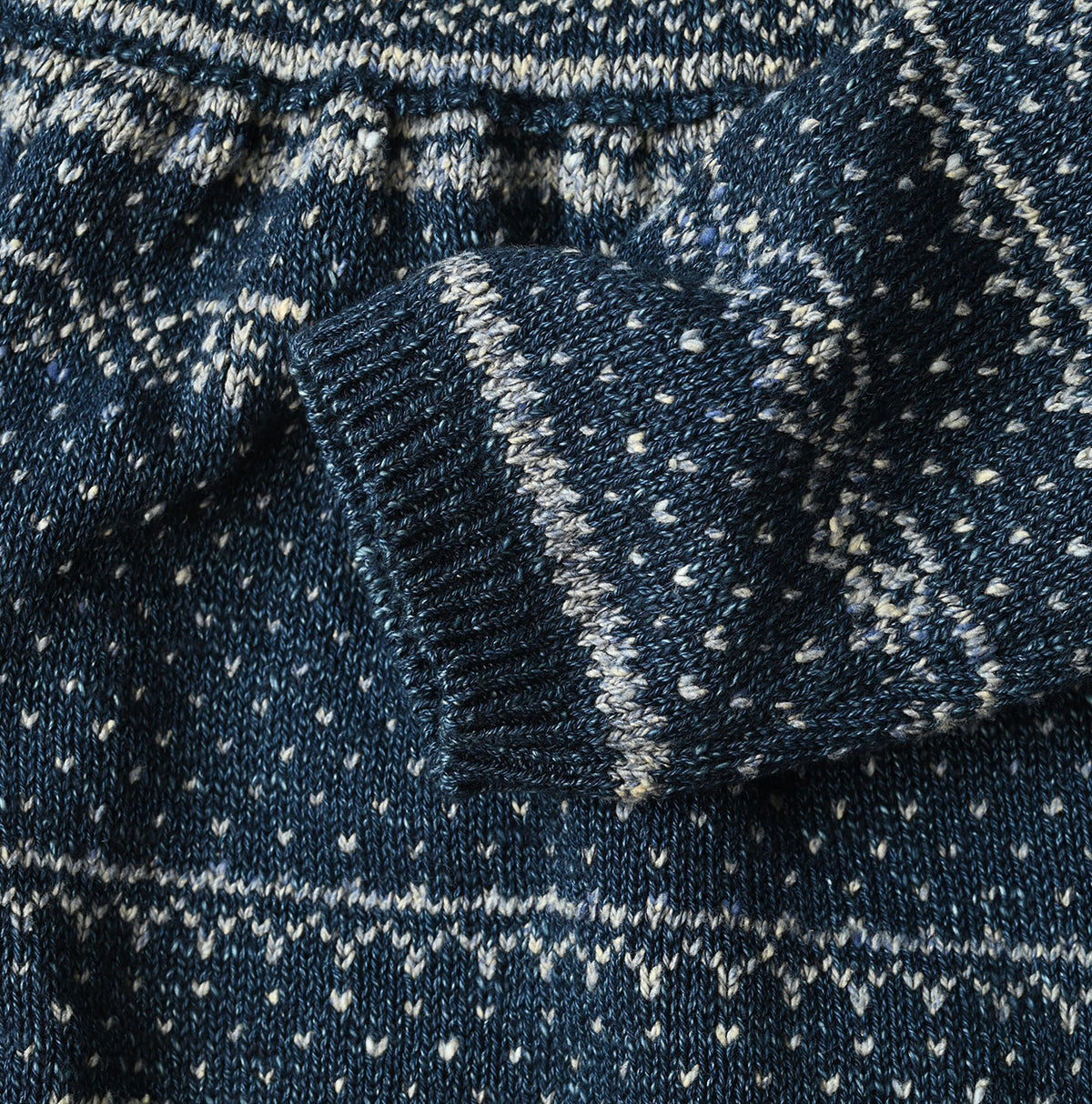 45R Indigo Nordic Jacquard Bolero