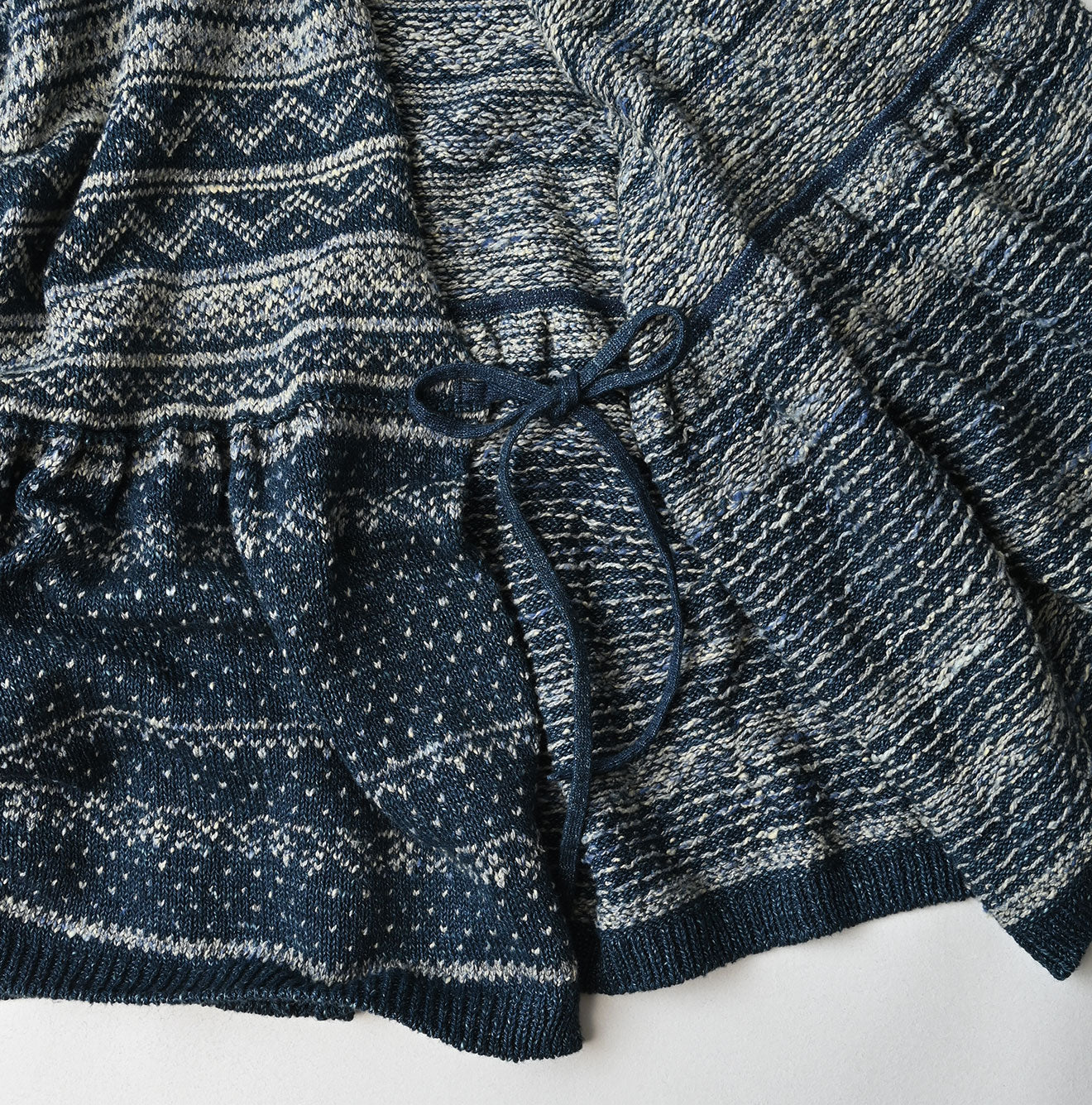45R Indigo Nordic Jacquard Bolero