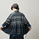 45R Indigo Nordic Jacquard Bolero