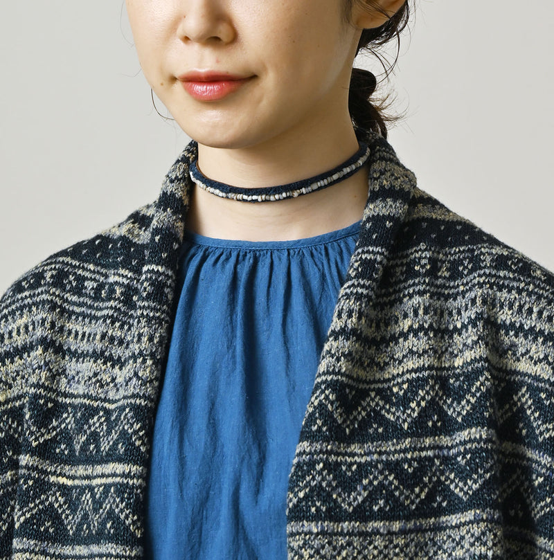 45R Indigo Nordic Jacquard Bolero - Image 7