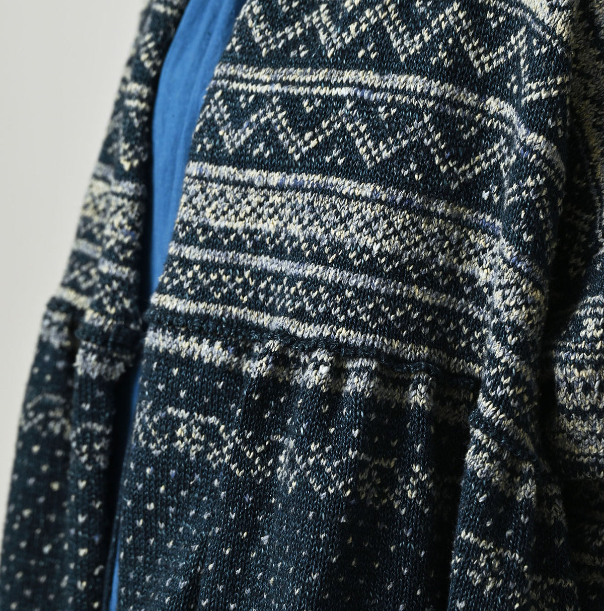 45R Indigo Nordic Jacquard Bolero