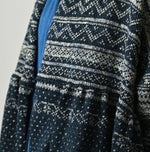 45R Indigo Nordic Jacquard Bolero