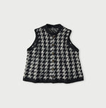 Indigo Houndstooth Vest