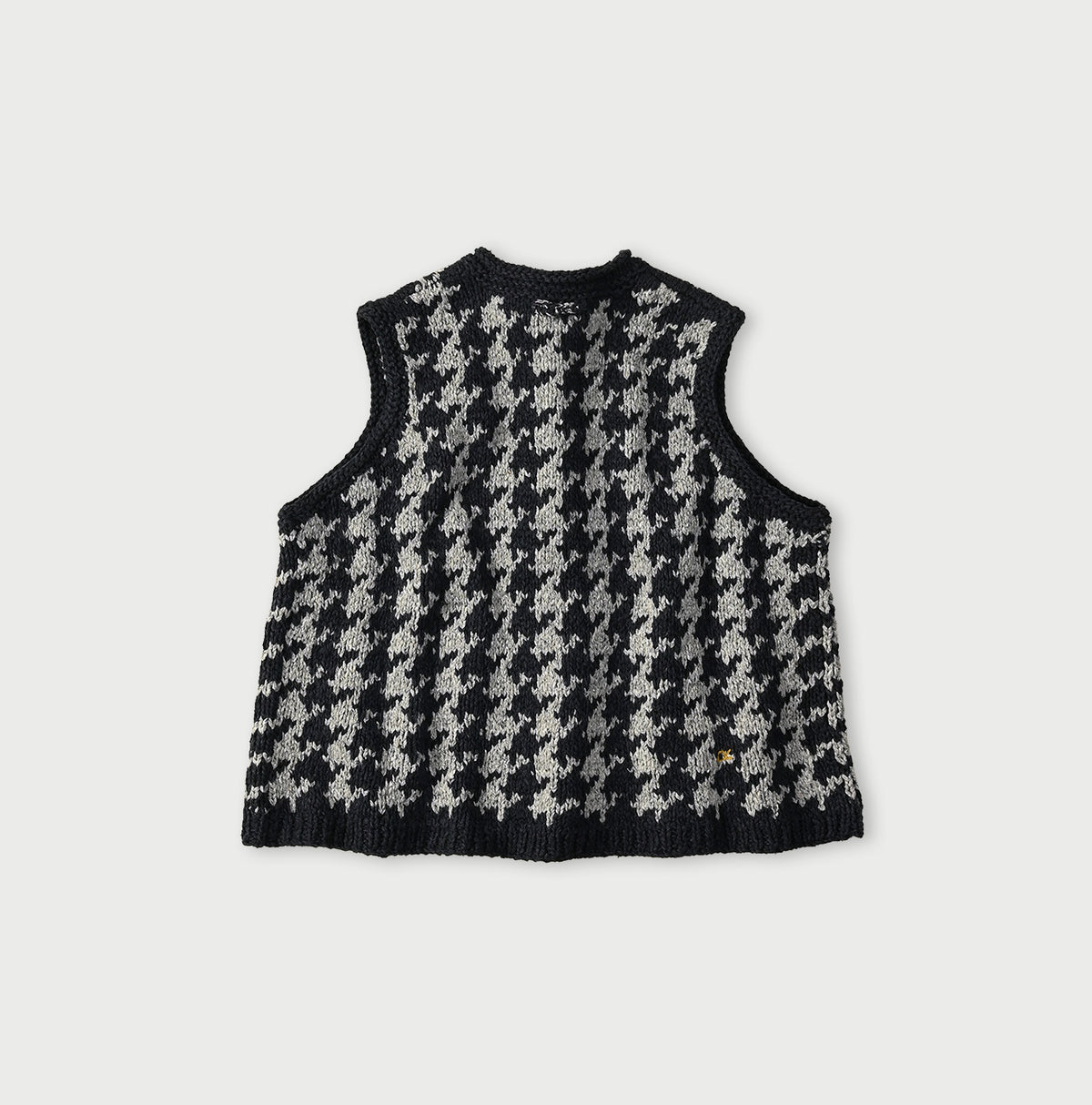 Indigo Houndstooth Vest