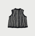 Indigo Houndstooth Vest