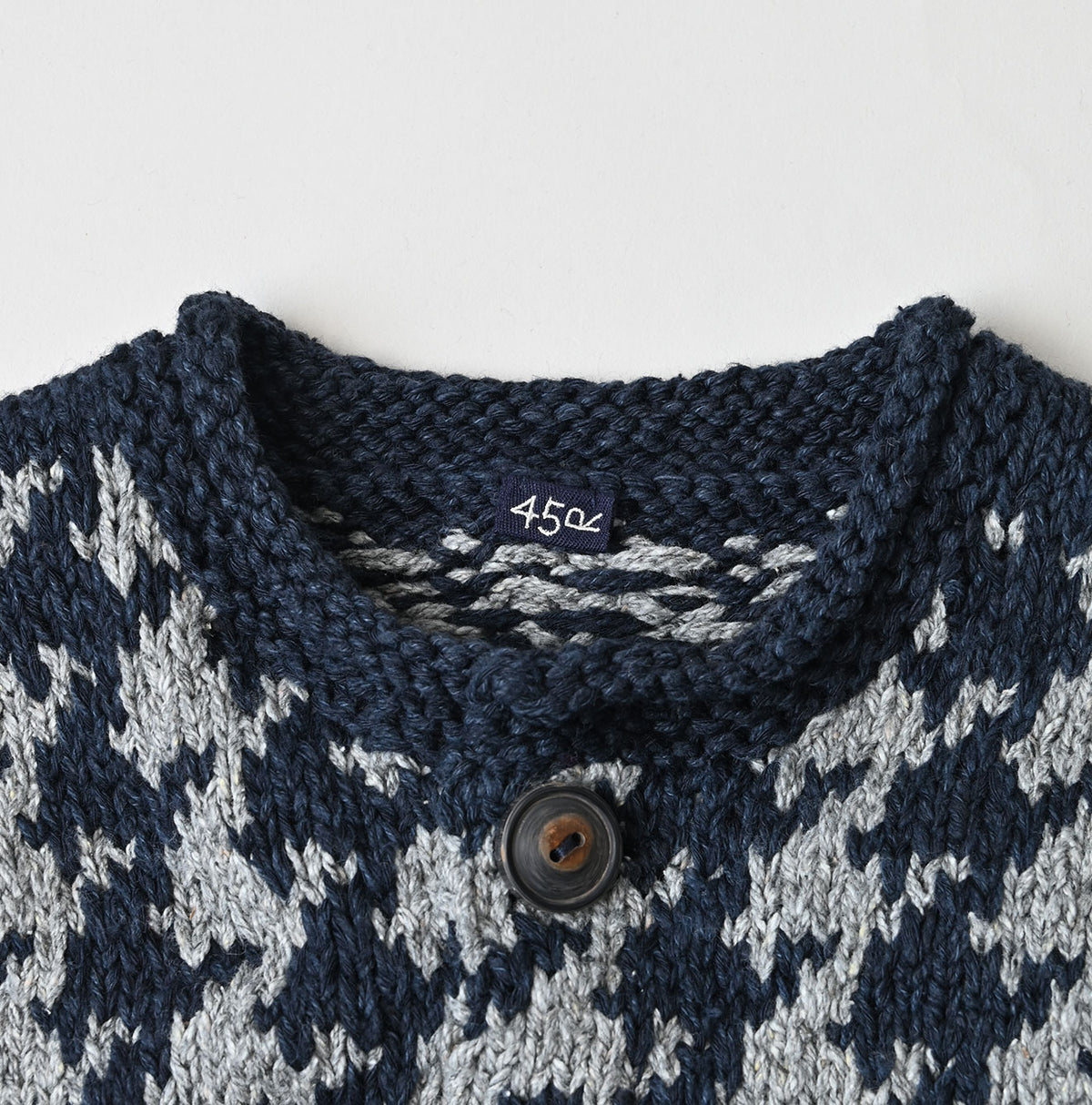 Indigo Houndstooth Vest