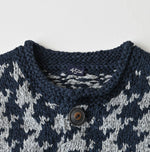 Indigo Houndstooth Vest