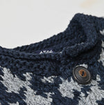 Indigo Houndstooth Vest
