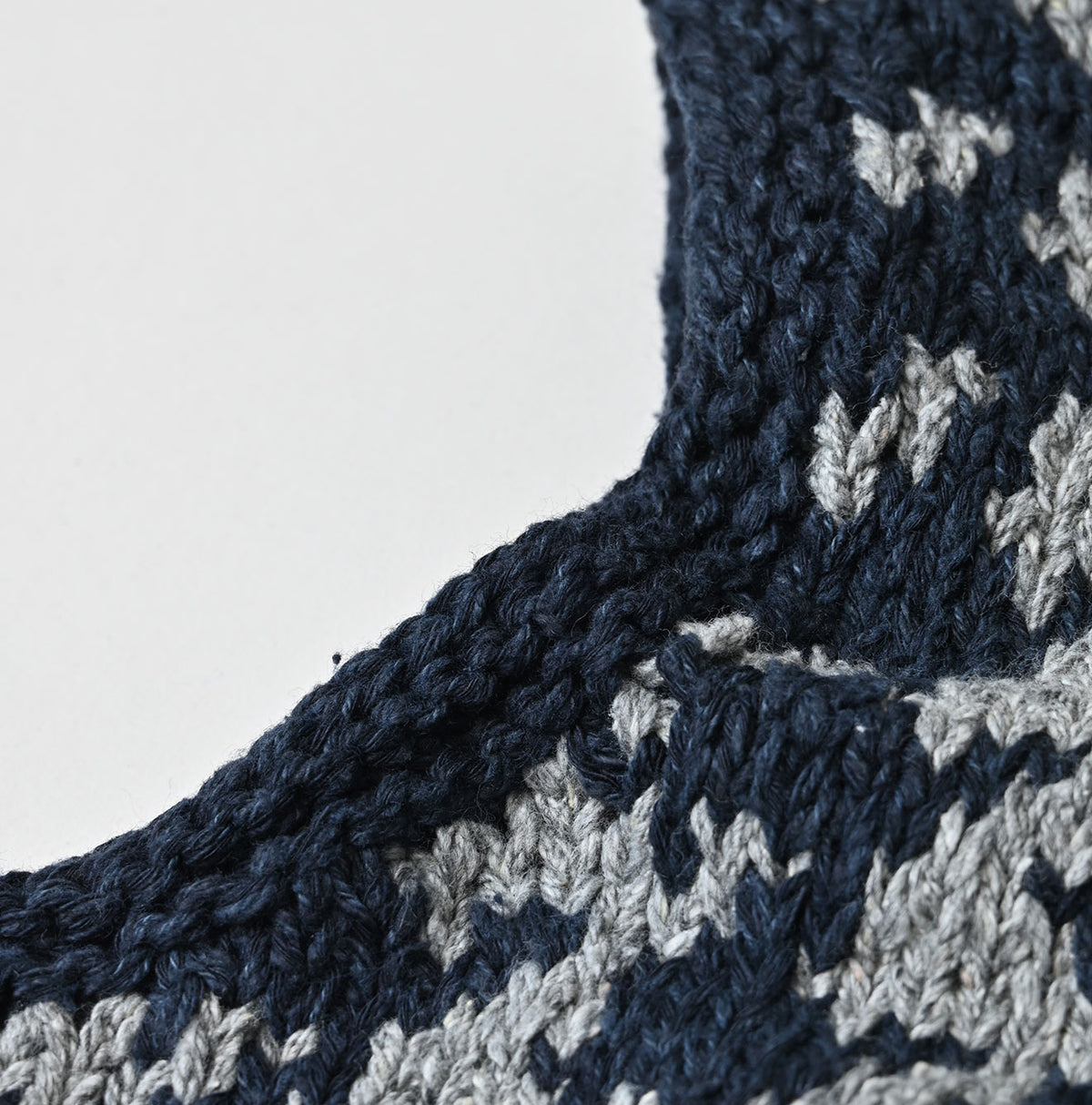 Indigo Houndstooth Vest