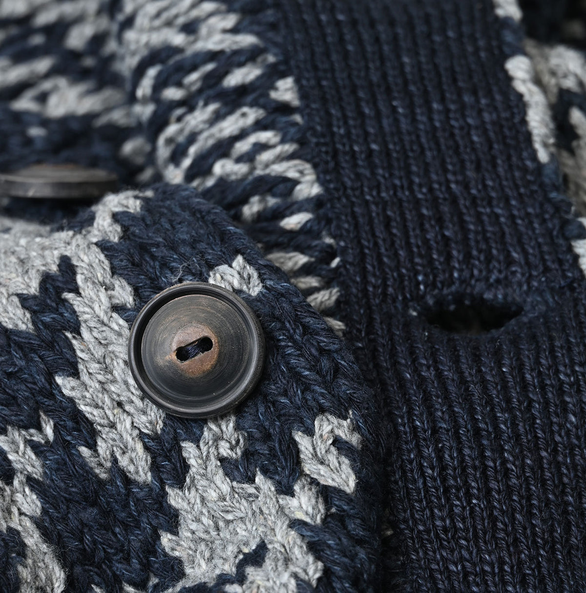 Indigo Houndstooth Vest