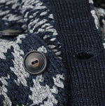 Indigo Houndstooth Vest