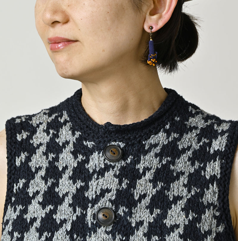 Indigo Houndstooth Vest - Image 6