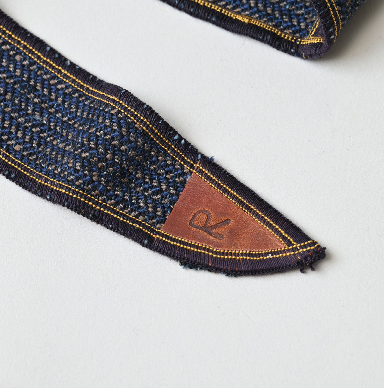 45R Indigo Cotton Tweed 908 Tie - Image 4