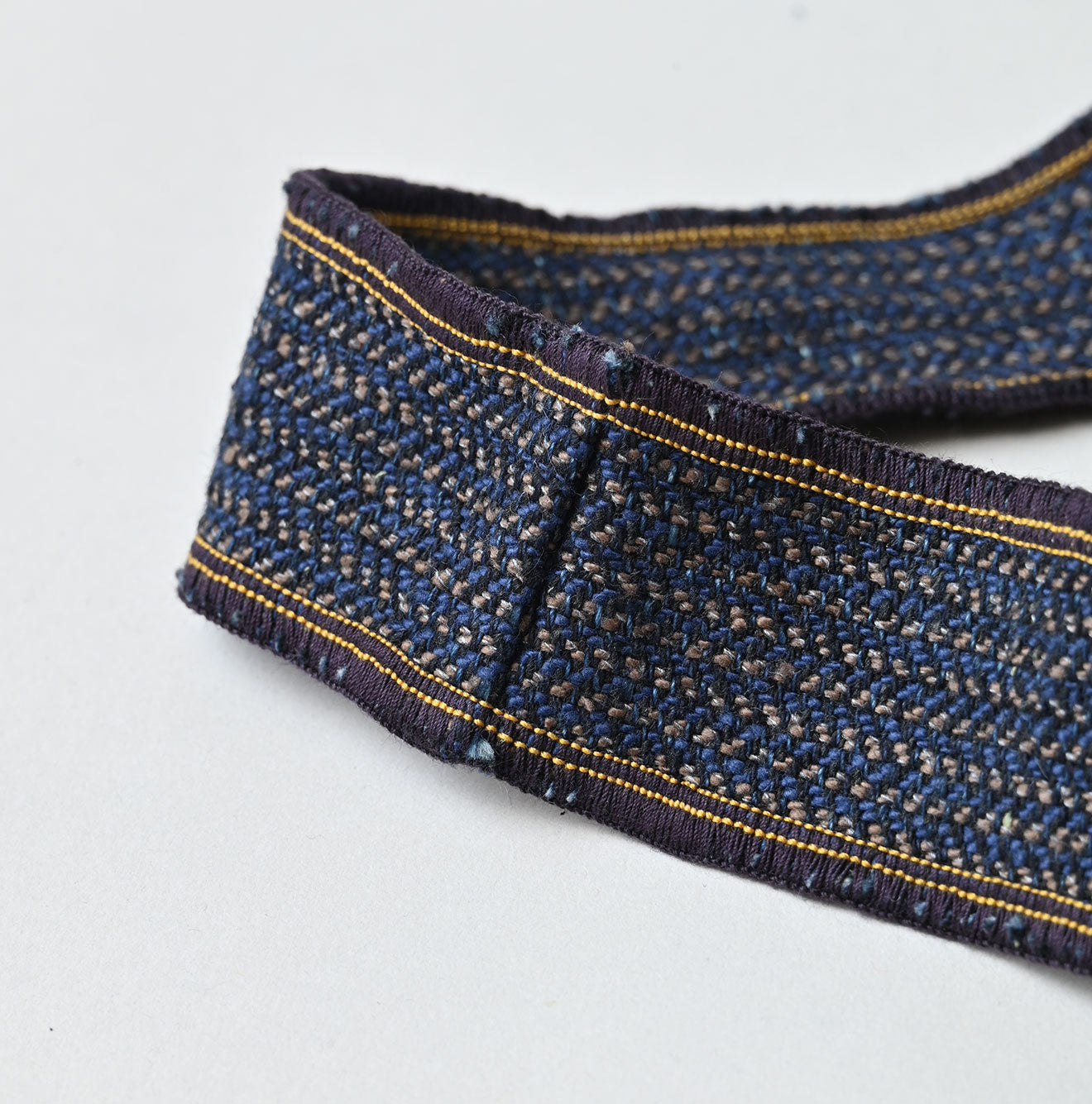 45R Indigo Cotton Tweed 908 Tie - Image 6