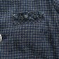 Indigo Cotton Tweed Fringe Jacket