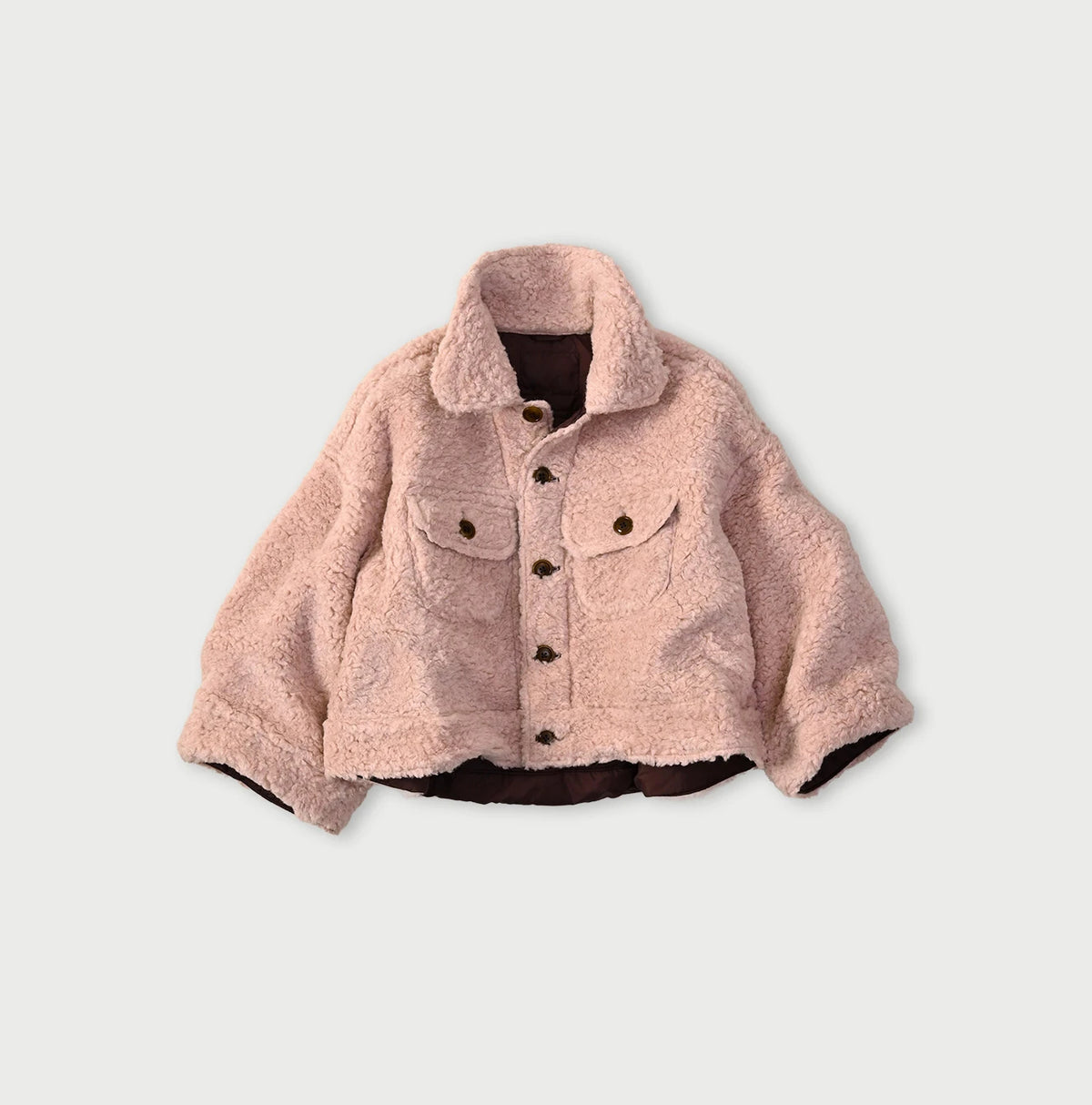 45R Wool Boa × Nylon Annie Bolero Blouson - Image 2